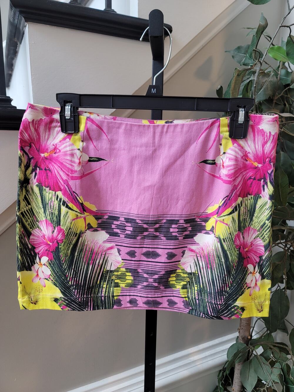 Buffalo David Bitton Mini Skirt Women's Size S/P Multicolor Tropical Floral